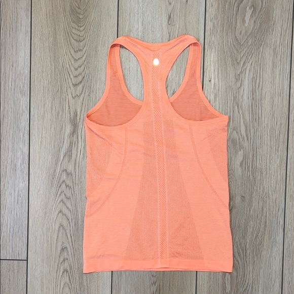 Lululemon Athletica Orange Fitted Sleeveless Tank Top - EUC - Picture 3 of 5